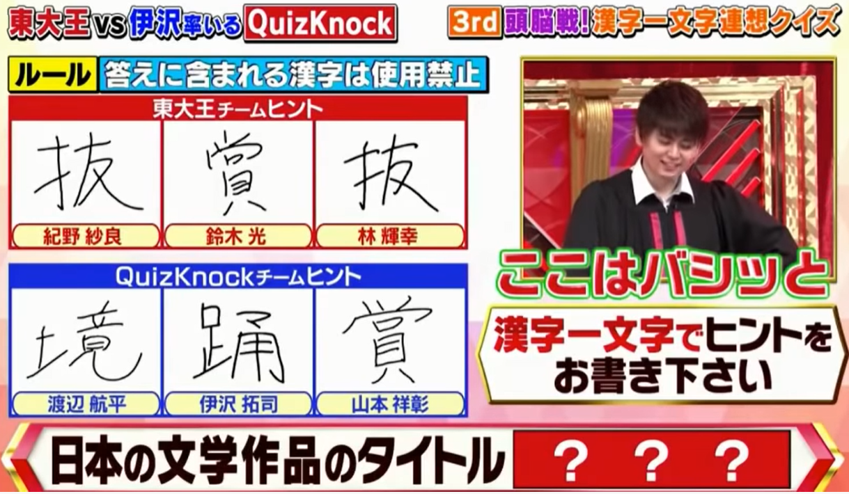 東大王 問題と答え 振り返り 6月10日放送分 東大王 問題と答え等をおっかける